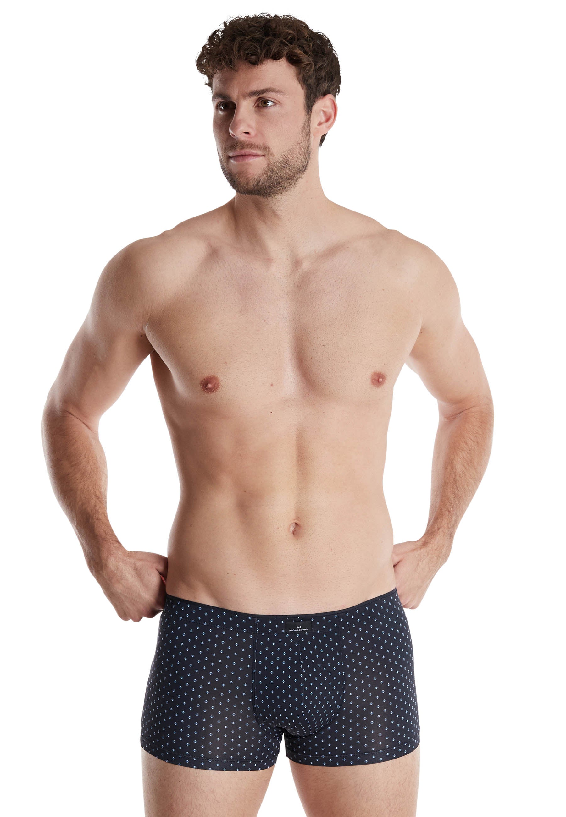 GÖTZBURG Herren Pants schwarz bedruckt