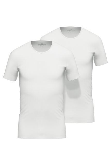 GÖTZBURG Herren Shirt weiß uni 2er Pack