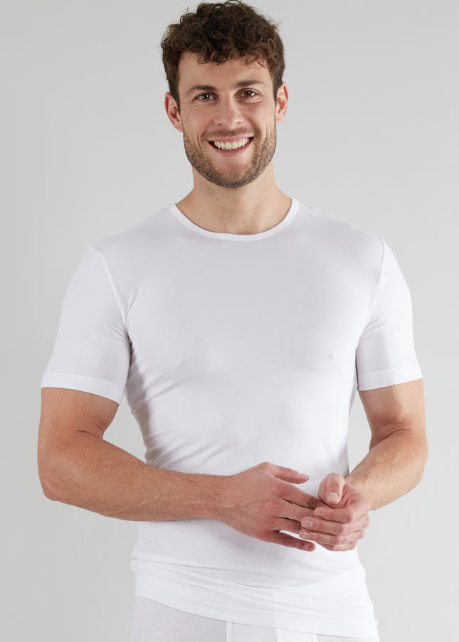GÖTZBURG Herren Shirt weiß uni 2er Pack