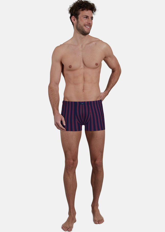 GÖTZBURG Herren Pants rot längsgestreift 2er Pack