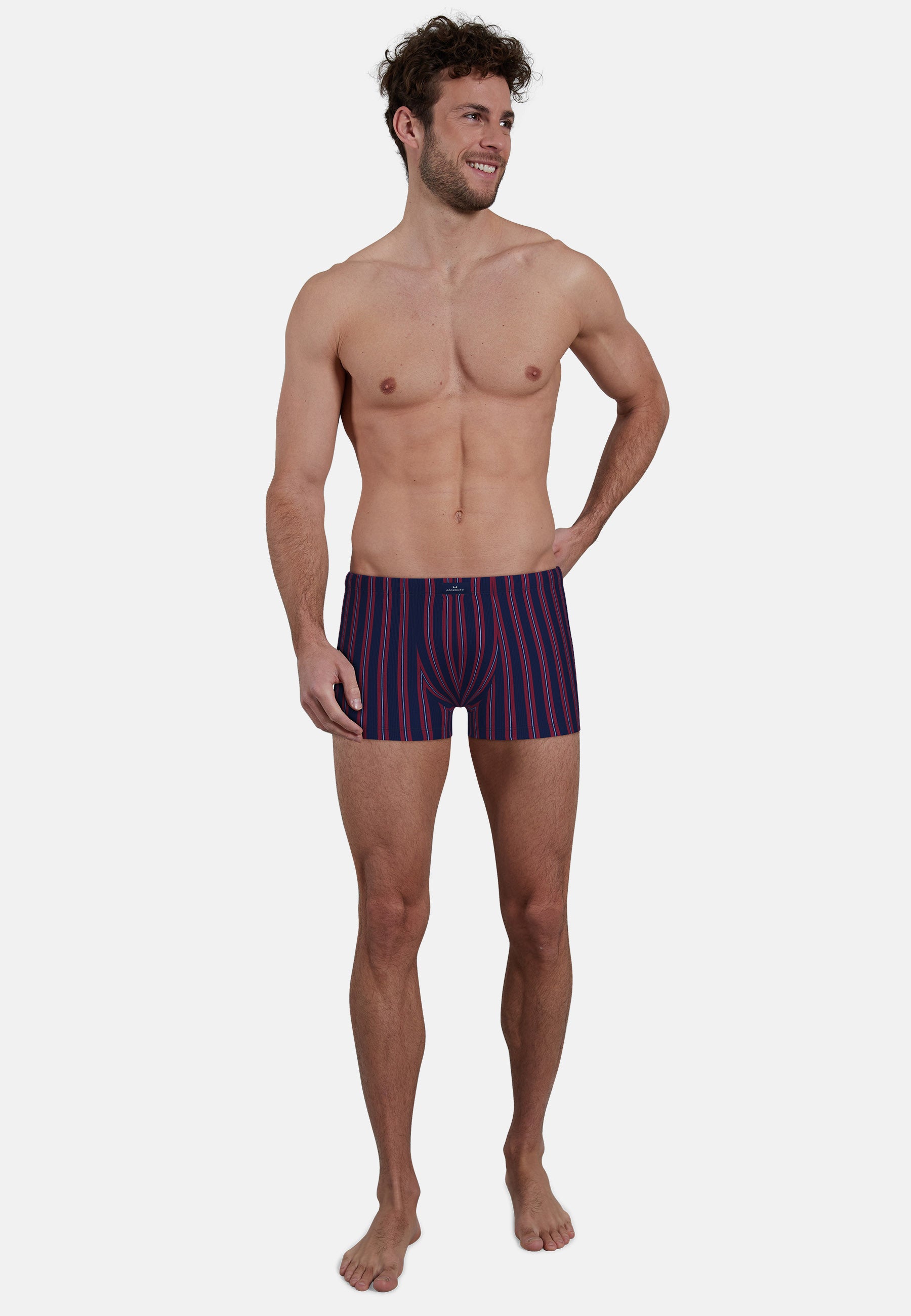 GÖTZBURG Herren Pants rot längsgestreift 2er Pack