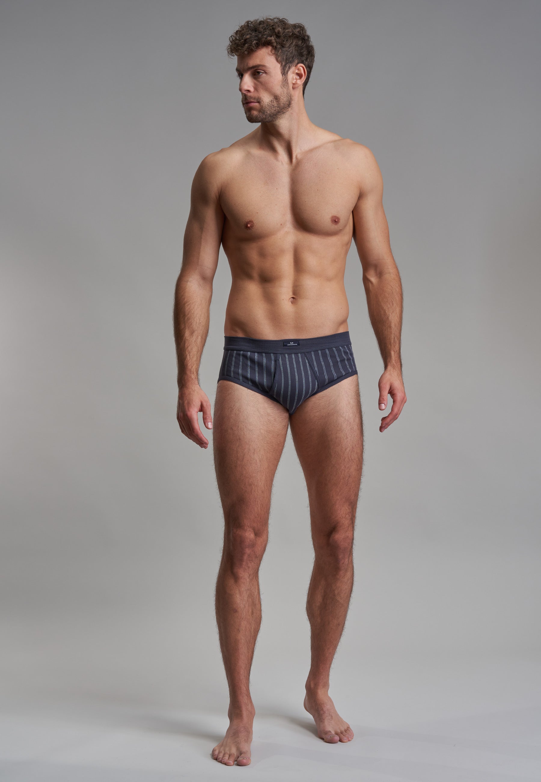 GÖTZBURG Herren Slip blau bedruckt 2er Pack