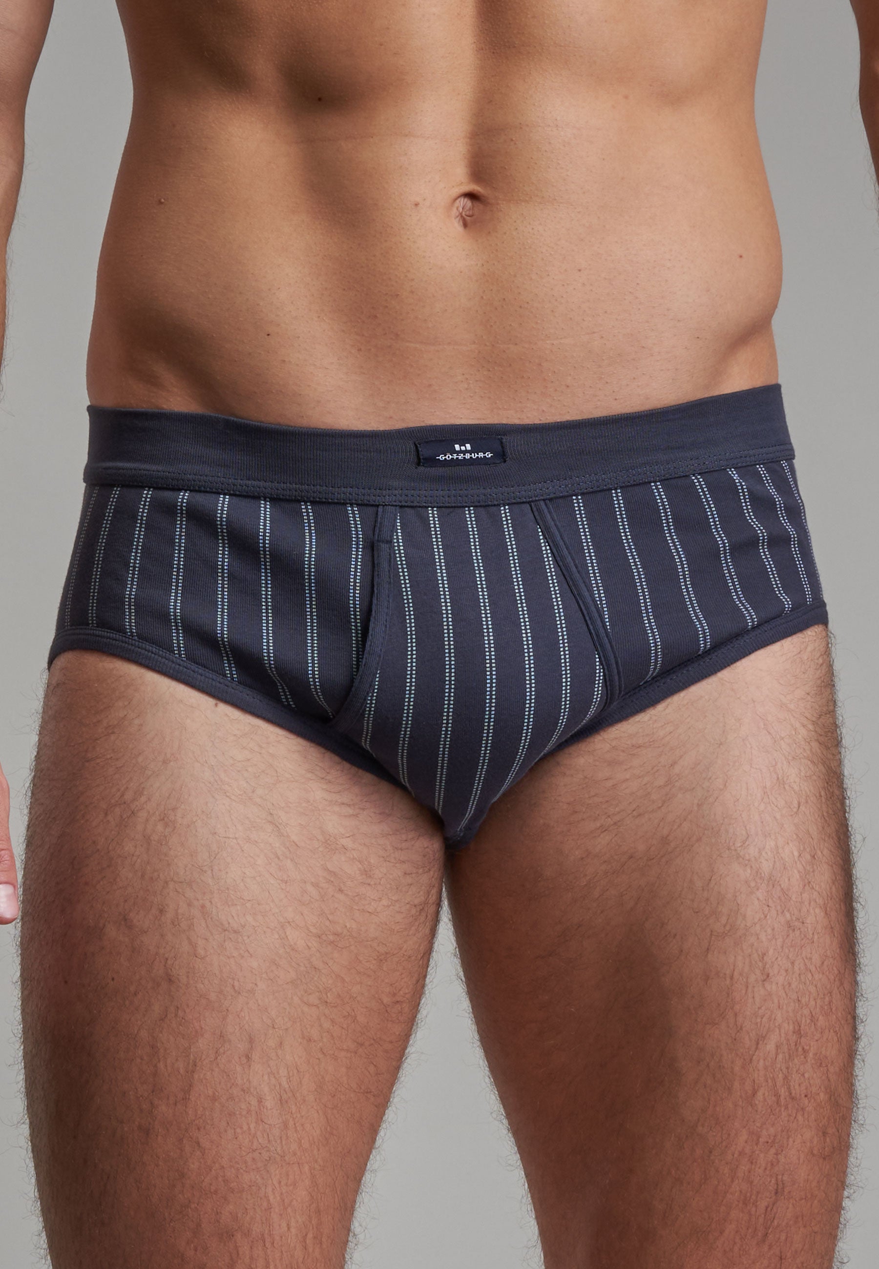GÖTZBURG Herren Slip blau bedruckt 2er Pack