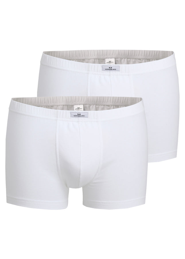 GÖTZBURG Herren Pants weiß uni 2er Pack