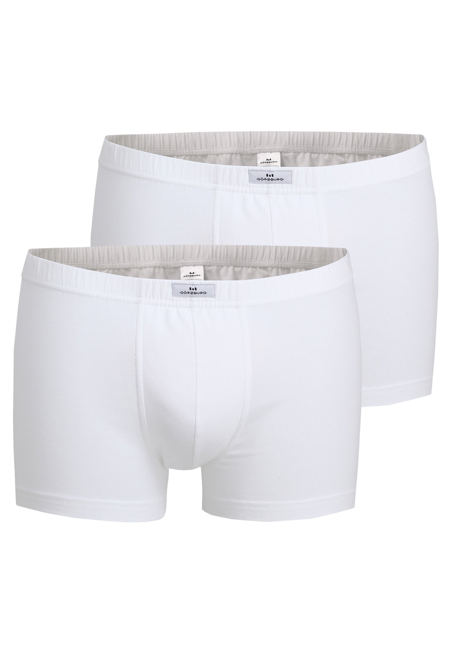 GÖTZBURG Herren Pants weiß uni 2er Pack