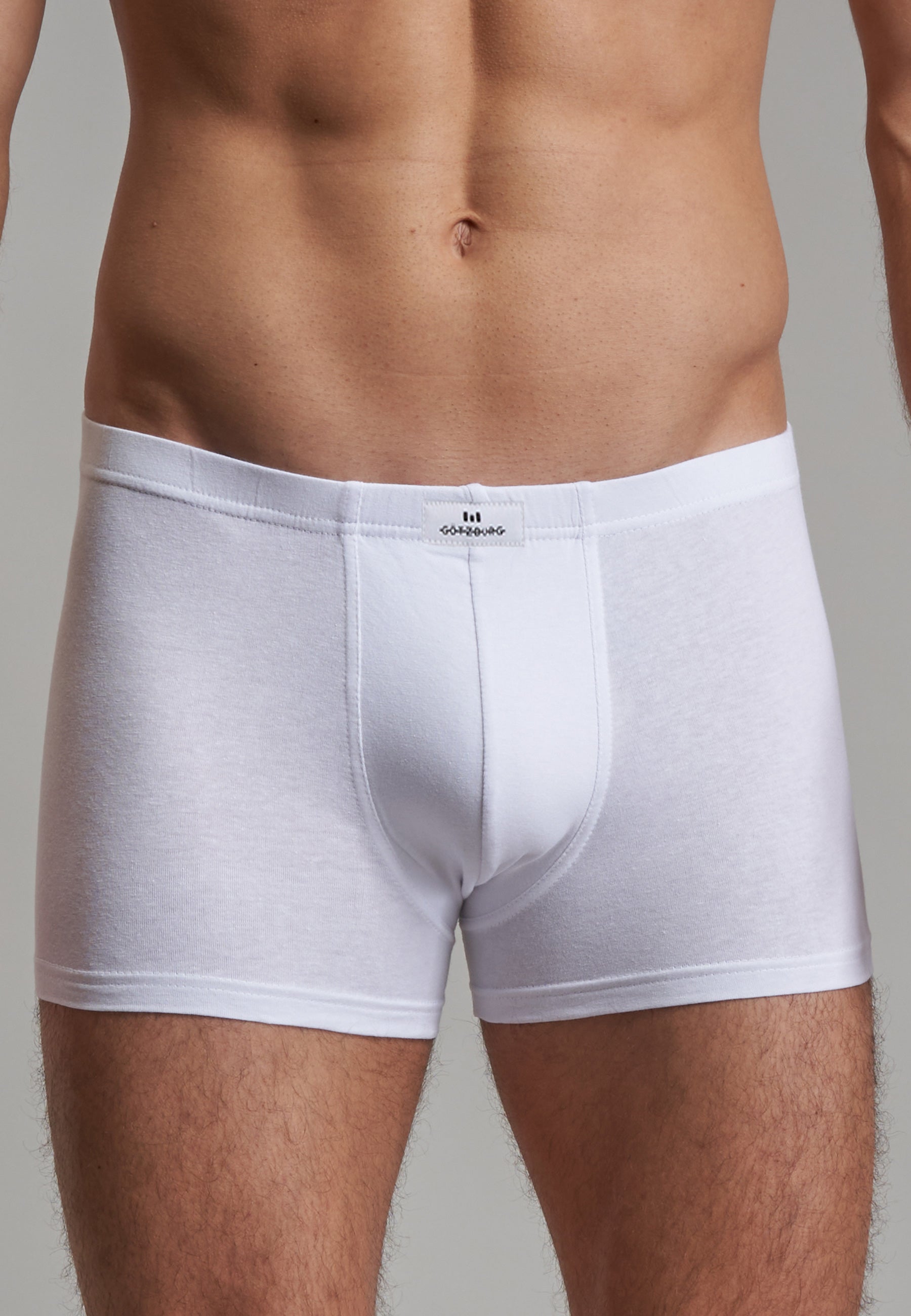 GÖTZBURG Herren Pants weiß uni 2er Pack