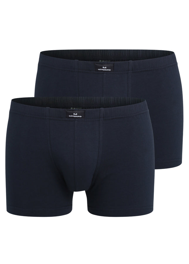 GÖTZBURG Herren Pants blau uni 2er Pack