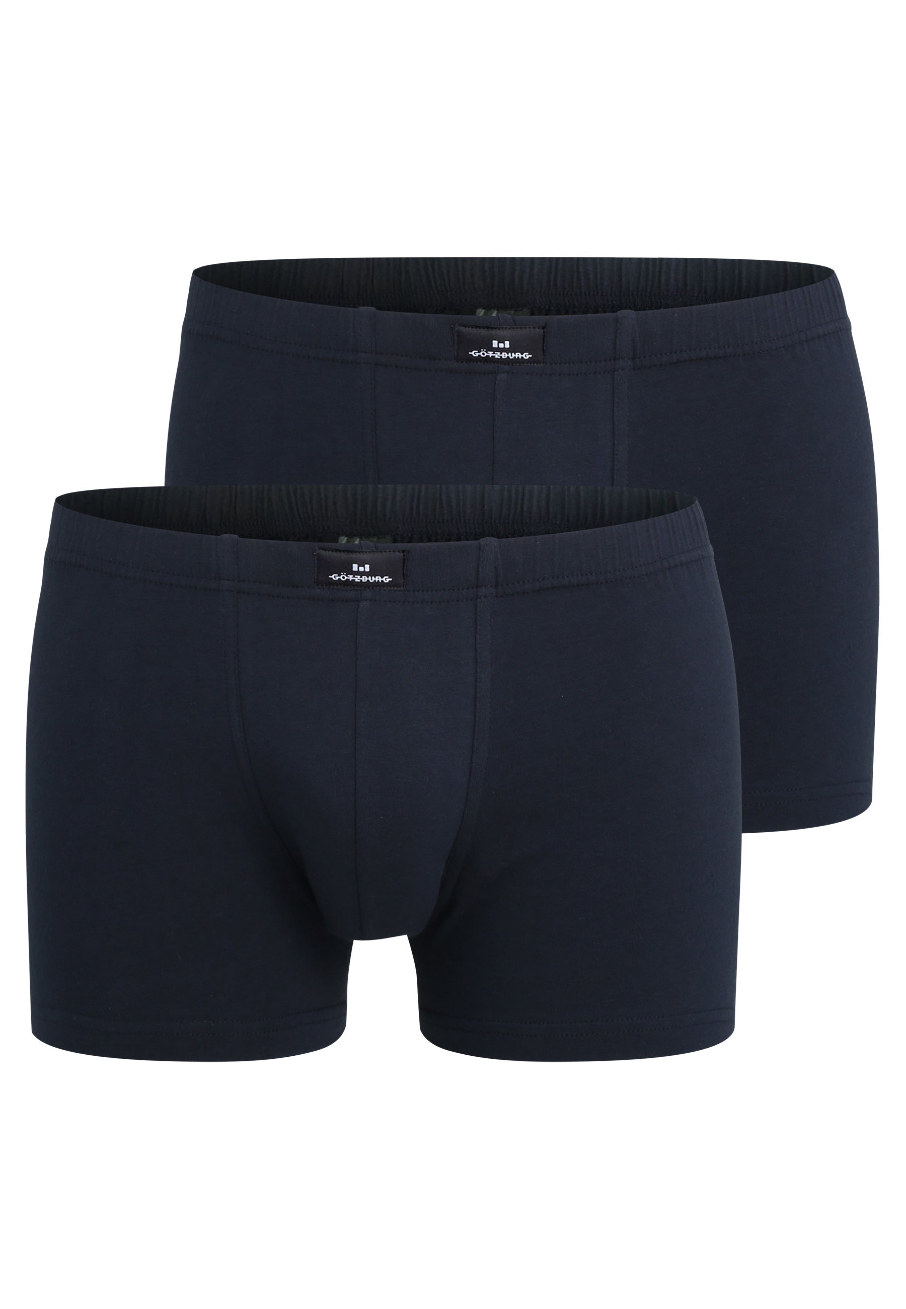 GÖTZBURG Herren Pants blau uni 2er Pack