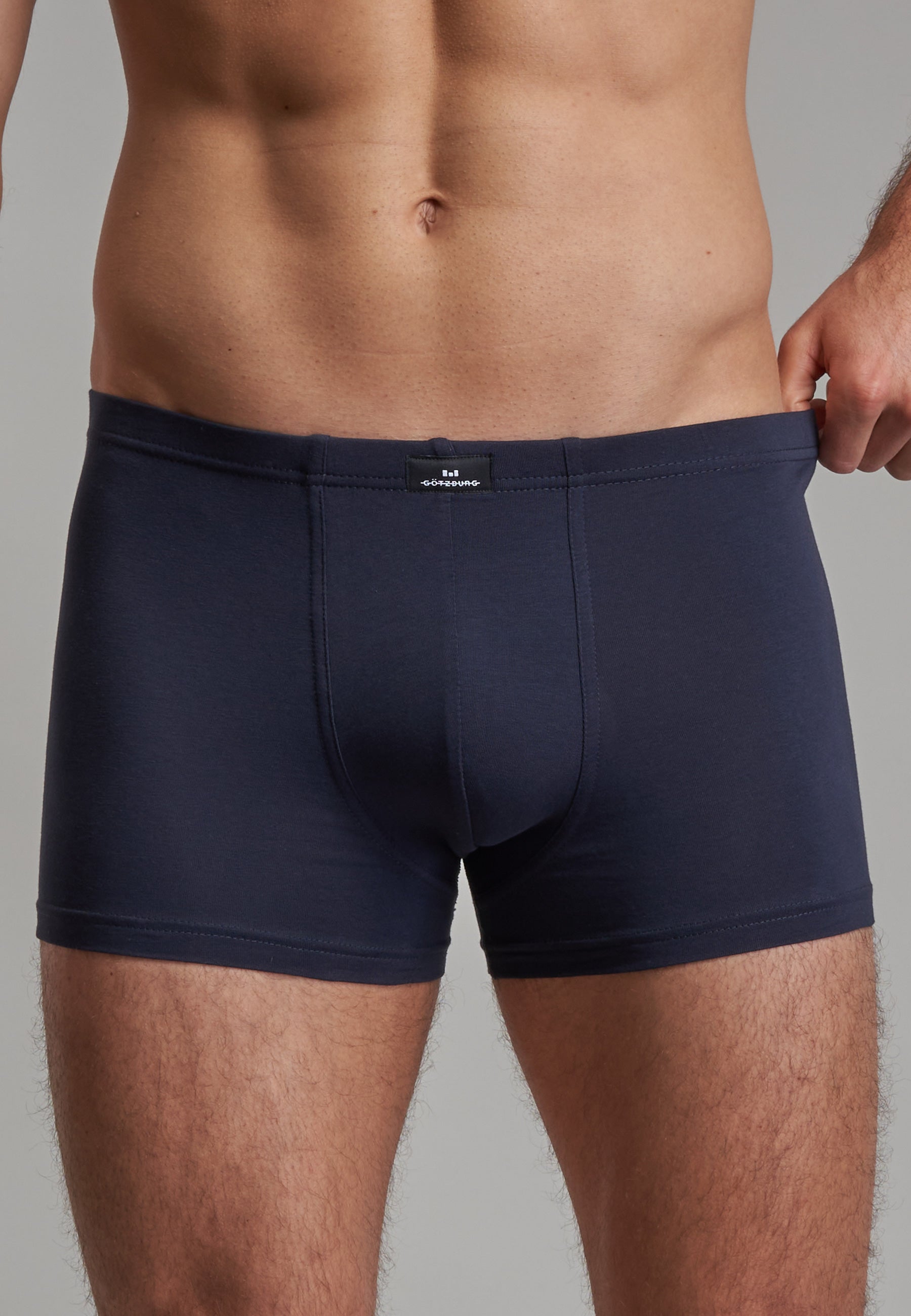 GÖTZBURG Herren Pants blau uni 2er Pack