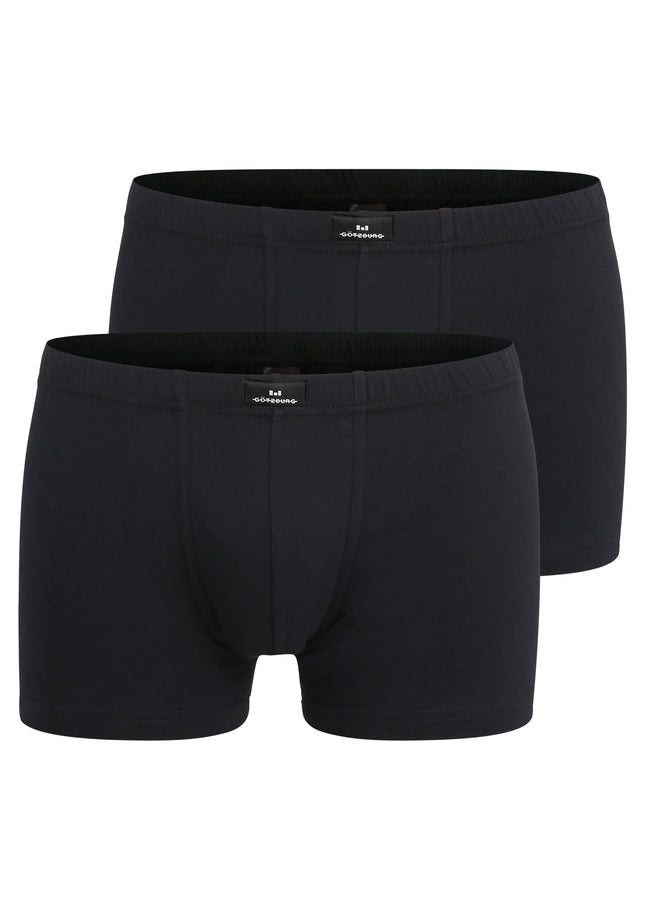 GÖTZBURG Herren Pants schwarz uni 2er Pack