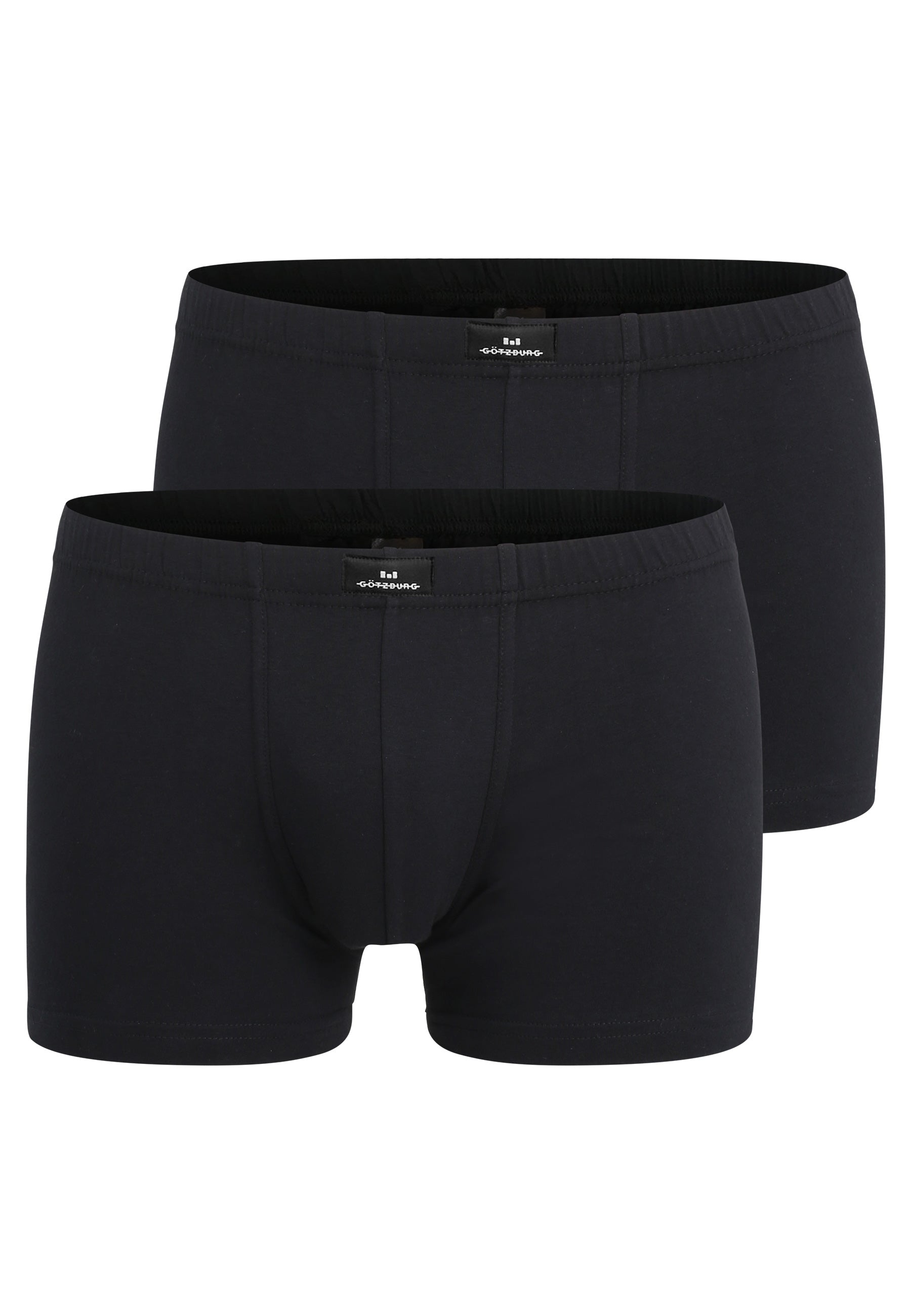 GÖTZBURG Herren Pants schwarz uni 2er Pack