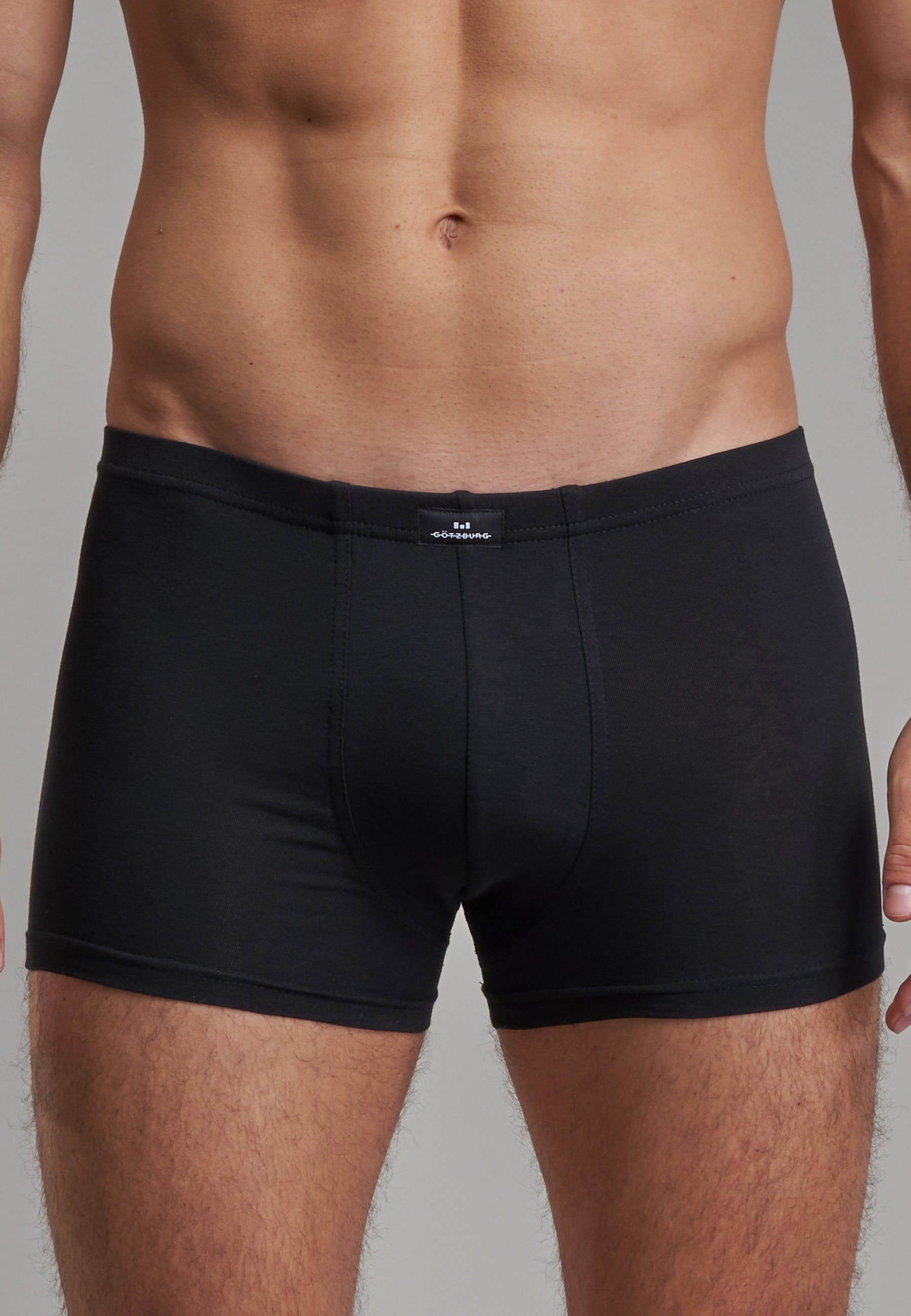 GÖTZBURG Herren Pants schwarz uni 2er Pack
